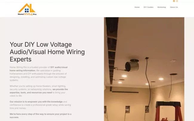 Screenshot of the Home Wiring Pro Blog