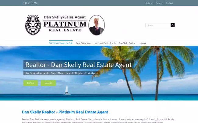 Screenshot of the SWFL Homes 4 Sale Website