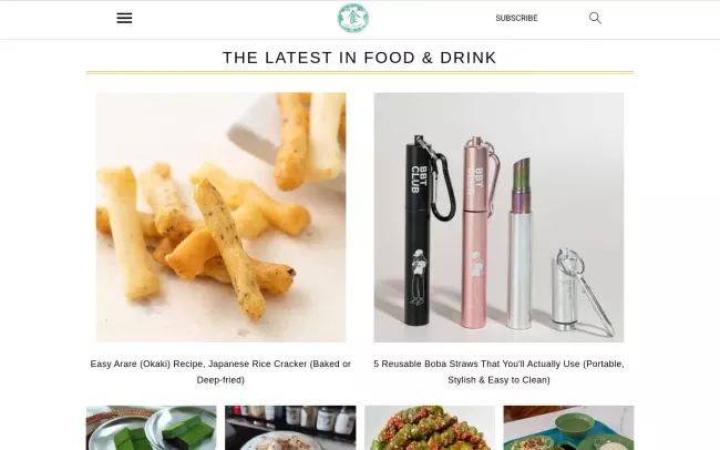 Screenshot of the Honest Food Talks Blog