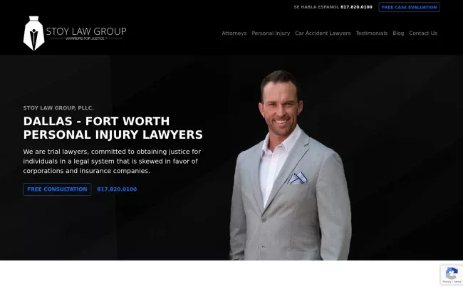 Screenshot of the Hutchison & Stoy Website