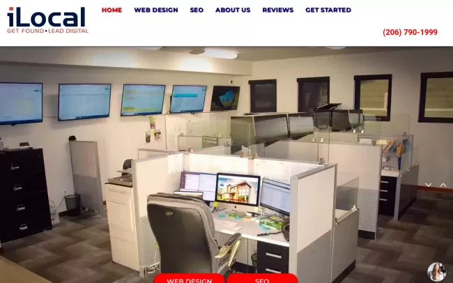 Screenshot of the iLocal, Inc Website