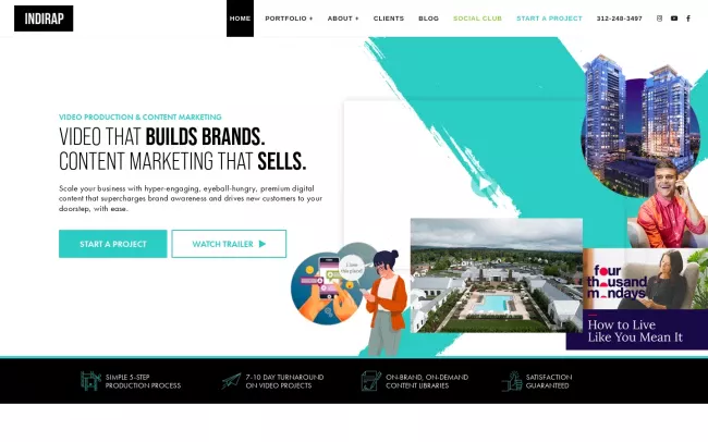 Screenshot of the INDIRAP Website