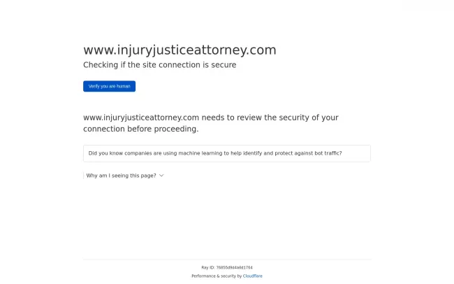 Screenshot of the Injury Justice Law Firm Website