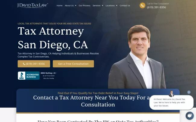 J. David Tax Law - San Diego Office
