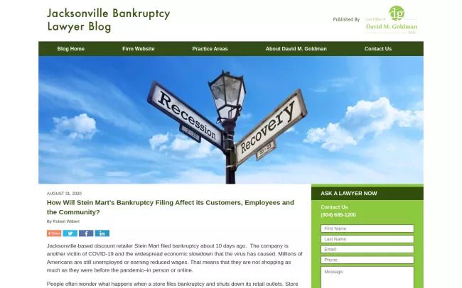 Jacksonville Bankruptcy Lawyer Blog