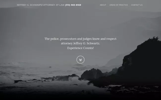 Screenshot of the Jeffrey G Schwartz Offices Website