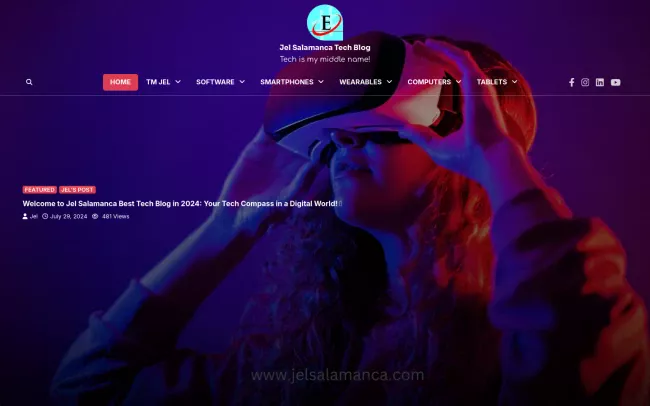 Screenshot of the Jel Salamanca Tech Blog