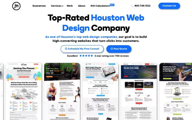 Screenshot of the Jeremy McGilvrey - Houston Web Design Website