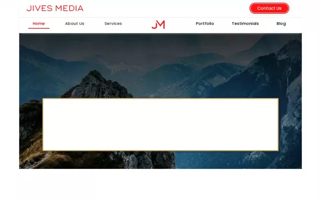 Screenshot of the Jives Media Website