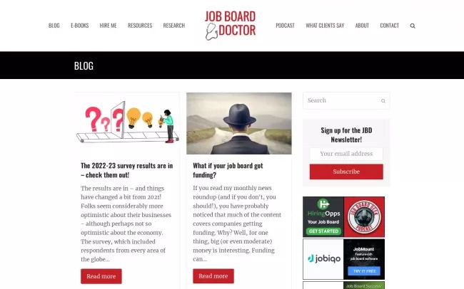Job board blog | Job Board Doctor