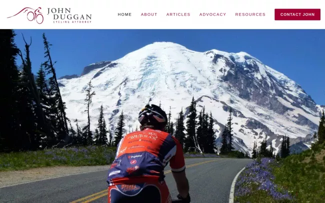 Screenshot of the John Duggan Website