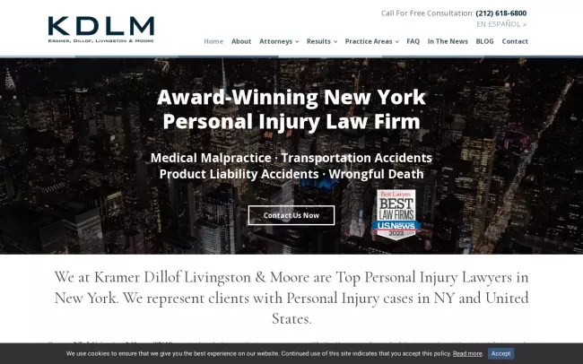 Screenshot of the KDLM Website