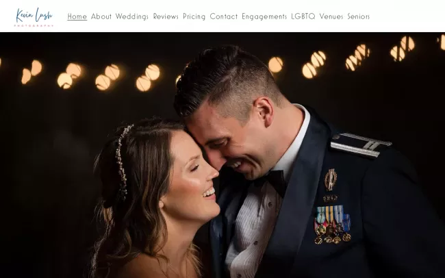 Screenshot of the Kevin Lush Photography LLC Website