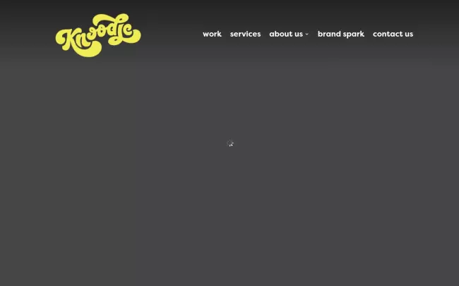 Screenshot of the knoodle advertising Website