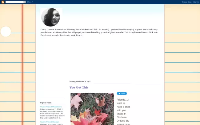 Screenshot of the You Can Know Anything Blog
