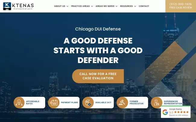 Screenshot of the Adam Grosch Attorney at Law Website