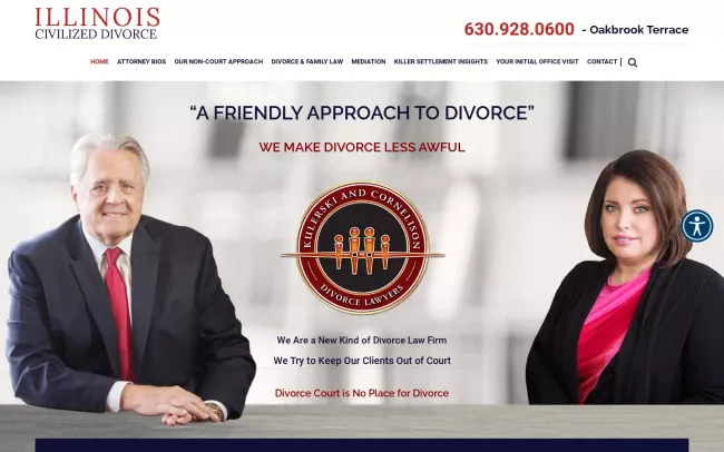 Screenshot of the Law Firm of Kulerski & Cornelison Website
