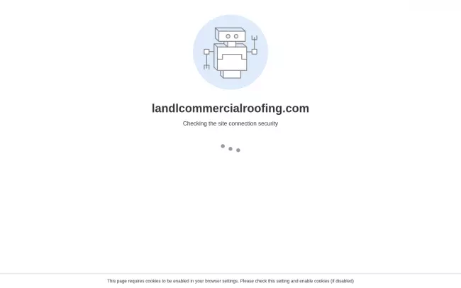 Screenshot of the L&L Roofing Systems Website