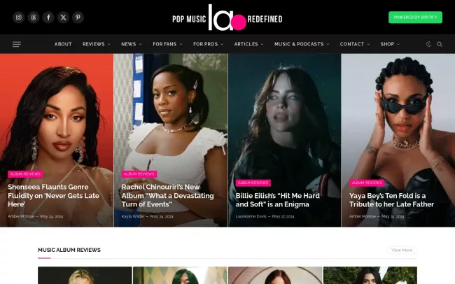 Screenshot of the Laurelanne Media Blog