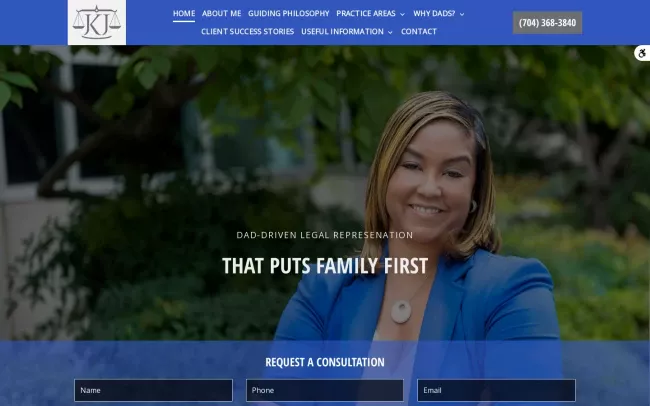 Screenshot of the Law Office of Jana K. Jones, PLLC Website