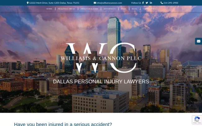 Screenshot of the Law Office of Julie Johnson, PLLC Website