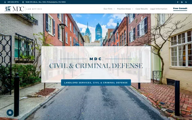 Screenshot of the The Copoulos Firm Website