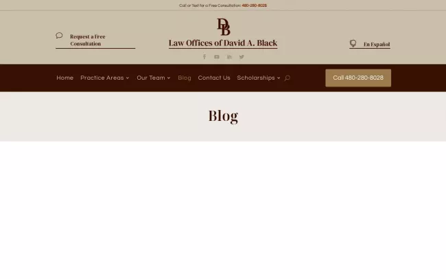 Screenshot of the David A. Black Blog