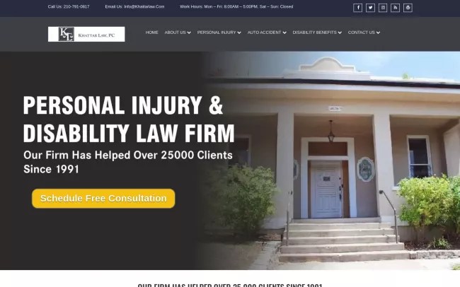 Screenshot of the Law Offices of Ed Goldner, P.C. Website