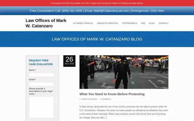 Law Offices of Mark W. Catanzaro Blog
