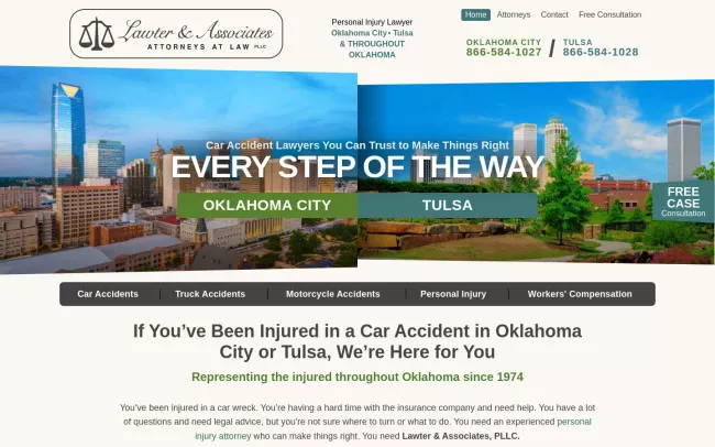Screenshot of the Lawter & Associates, PLLC Website