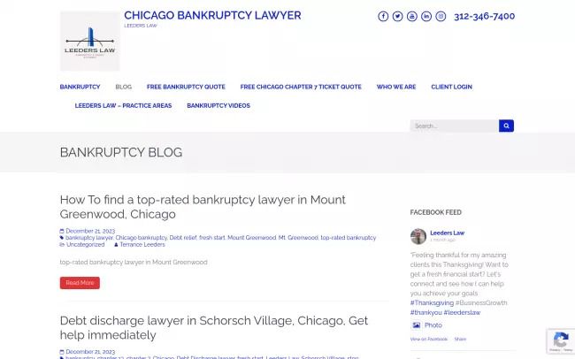 Leeders Law Bankruptcy Blog