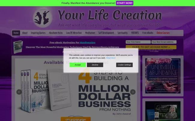 Your Life Creation - Self Development, Law of Attraction, Meditation