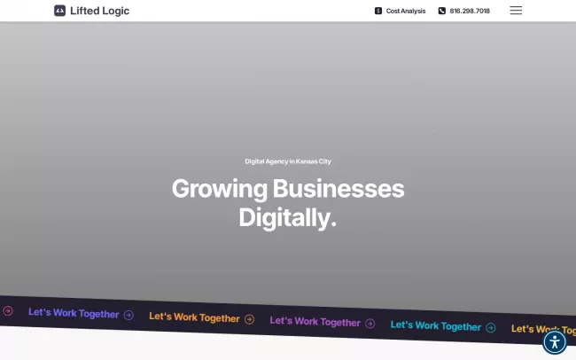 Screenshot of the Lifted Logic Website