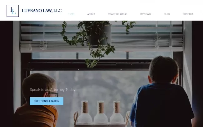Screenshot of the Lufrano Law, LLC Website