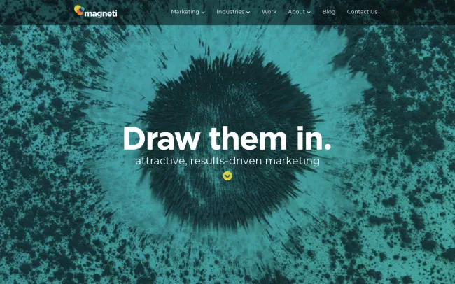 Screenshot of the Magneti Website