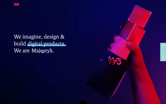 Screenshot of the Majestyk Apps Website
