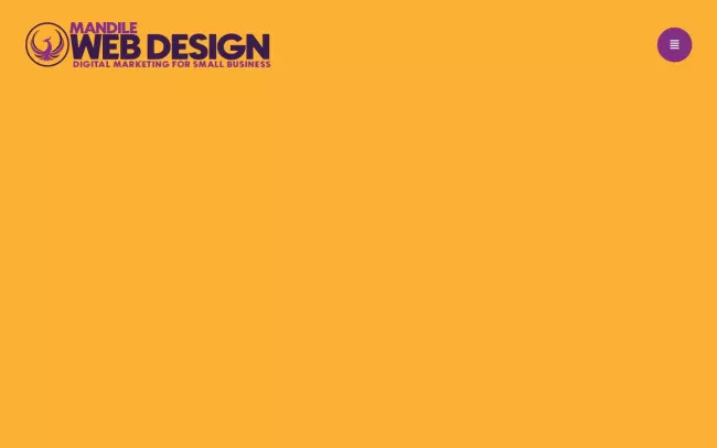 Screenshot of the MandileWebDesign Website
