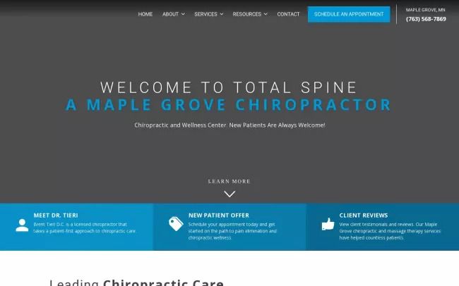 Maple Grove Chiropractor - Total Spine