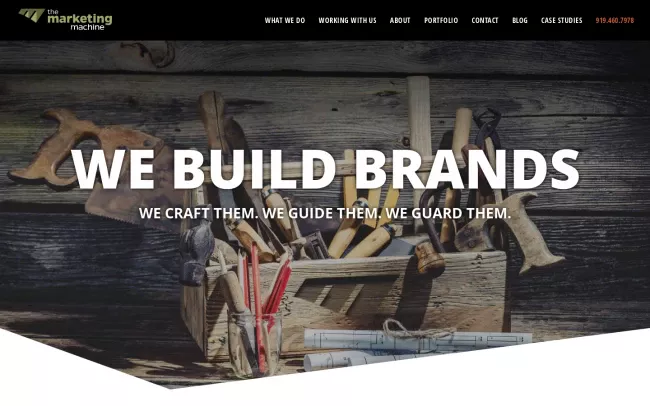 Screenshot of the The Marketing Machine Website