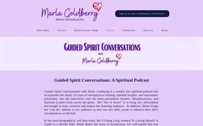 Marla Goldberrg Spiritual Podcast