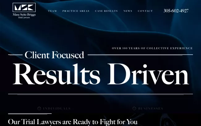 Screenshot of the Mase Seitz Briggs Website