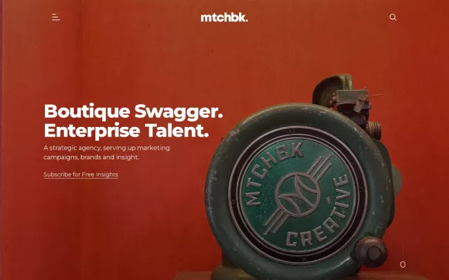 Screenshot of the Matchbook Website