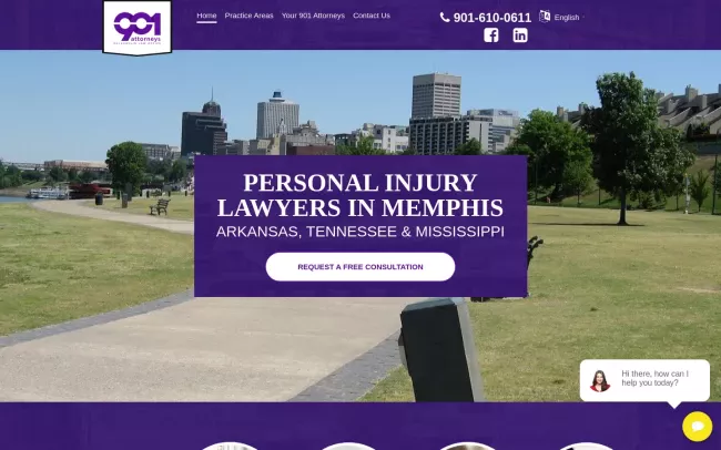 Screenshot of the McLaughlin Law Office Website