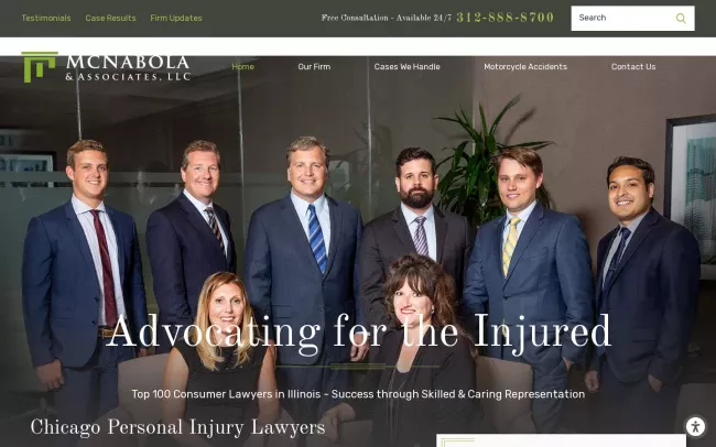 Screenshot of the McNabola & Associates, LLC Website
