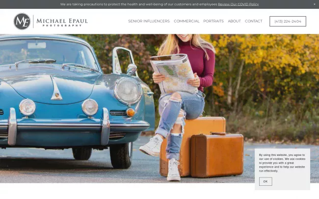 Screenshot of the Michael Epaul Photography Website