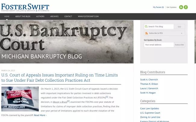 Michigan Bankruptcy Blog