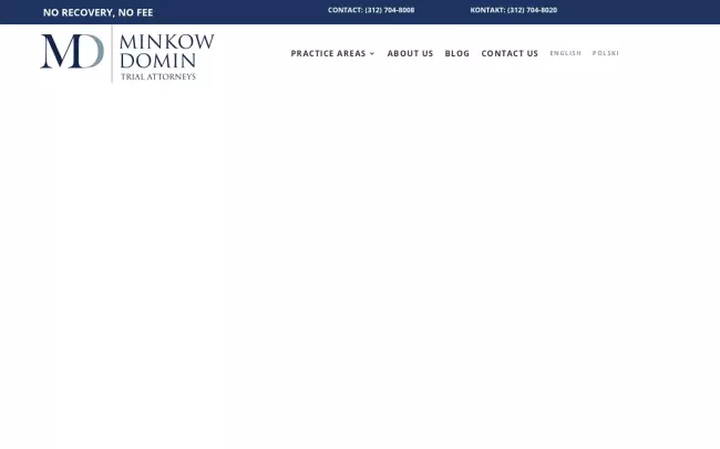 Screenshot of the Minkow Domin Website