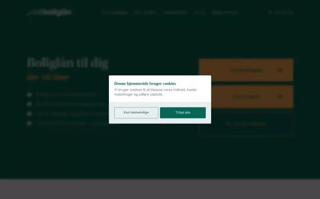 Screenshot of the Mit Boliglån Blog