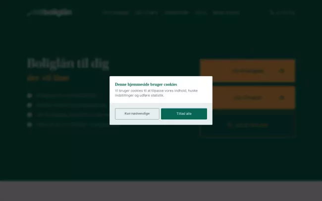 Screenshot of the Mit Boliglån Blog