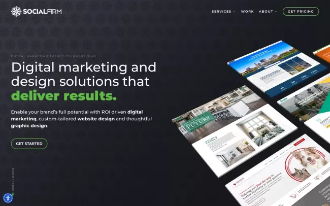 Screenshot of the MK Websites Designs, Marketing & SEO Services Website